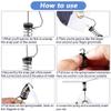 Eyech 6Pcs Boat Flag Clips Fishing Flag,Stainless Steel Marine Boat Flag Clips for Outrigger Lines Antennas Stern Lights Flagpole Rope view 4