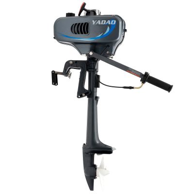 YIPONYT Outboard Motor, 2 Stroke 3.5HP Heavy Duty High-Speed Inflatable Fishing Boat Motor Engine w/Water Cooling System, Gas Trolling Motor