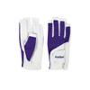 Scott Edward 1 Pair Open-Finger Women's Golf Gloves 2 Pack Left Right Hand Lady Fingerless Golf Gloves PU and Microfiber Breathable Mesh Fabric Cool and Comfortable (Purple,18) view 2