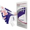 Scott Edward 1 Pair Open-Finger Women's Golf Gloves 2 Pack Left Right Hand Lady Fingerless Golf Gloves PU and Microfiber Breathable Mesh Fabric Cool and Comfortable (Purple,18) view 3