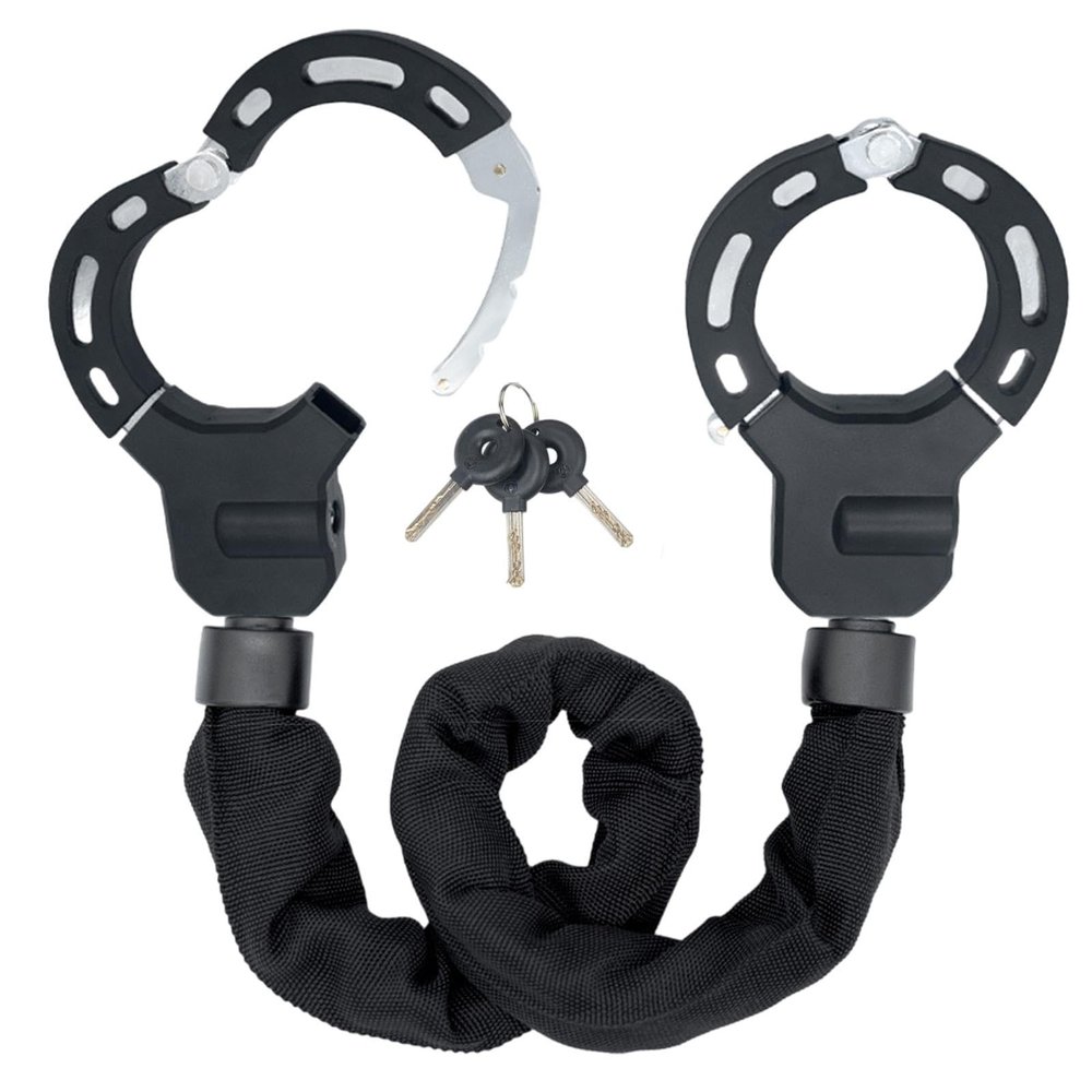 Electric Scooter Lock - Dustproof Scooter Immobilizer Lock, Heavy Duty bicyclle Handcuff Chain Lock | Anti-Theft bikke Security Chain, Waterproof Scooter Grip Lock for Electric Scooters, Bicycles