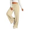Wide Leg Sweatpants Women High Waist Baggy Sweatpants Boyfriend Fleece Jogger Pants with Pockets Palazzo Trousers view 3