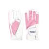 Scott Edward 1 Pair Open-Finger Women's Golf Gloves 2 Pack Left Right Hand Lady Fingerless Golf Gloves PU and Microfiber Breathable Mesh Fabric Cool and Comfortable (Pink,20) view 2