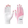 Scott Edward 1 Pair Open-Finger Women's Golf Gloves 2 Pack Left Right Hand Lady Fingerless Golf Gloves PU and Microfiber Breathable Mesh Fabric Cool and Comfortable (Pink,20) view 4