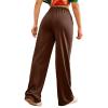 Wide Leg Sweatpants Women Casual High Waist Fleece Sweatpants Boyfriend Jogger Pants with Pockets Palazzo Trousers view 3