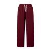 Wide Leg Sweatpants Women Casual High Waist Fleece Sweatpants Boyfriend Jogger Pants with Pockets Palazzo Trousers view 4