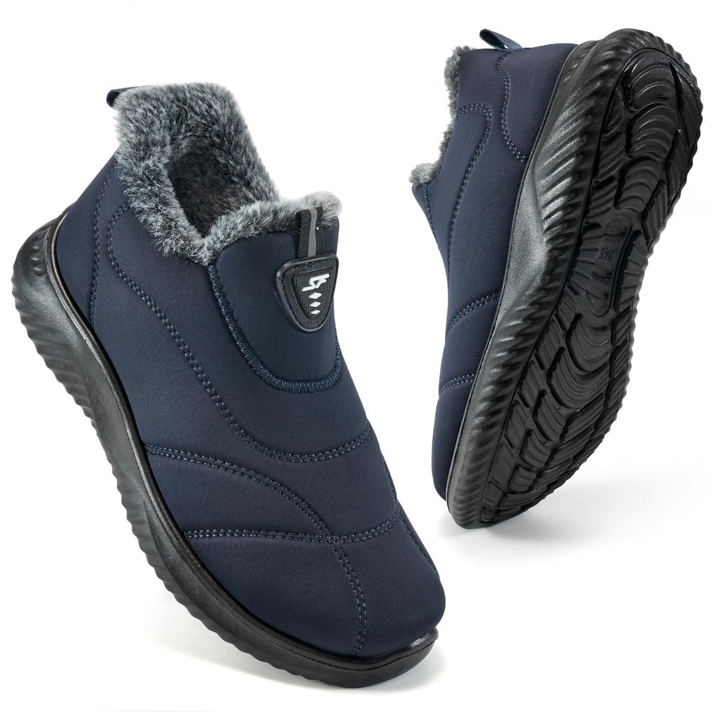 FUDYNMALC Womens Snow Boots Winter Shoes: Warm Fur Lined Slip On Ankle Booties Lightweight All-Day Comfort Outdoor Footwear for Walking