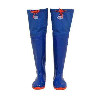 JCWGLY Bootfoot Hip Wader Fishing Waders Waterproof for Men and Women, 60cm High Knee Wading Boots for Outdoor Hunting(7.5)