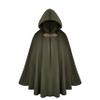 LUMEN NATURALE Renaissance Hooded Green Cloak Medieval Velvet Cape with Hood Men Women Capelet for Hobbit Halloween Costume view 1