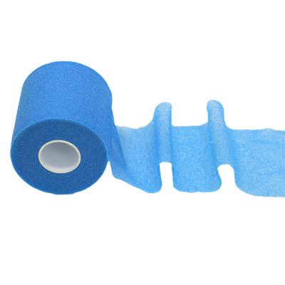 Osdhezcn 1 Roll Sponges Badminton Racket Grip Cushion Wrap Foams Film Tennis Racket Wrap Tape Athletic Tape Muscle Bandages Wrap, light blue