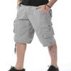 Maiyifu-GJ Men's Lightweight Cotton Cargo Shorts Multi Pockets Hiking Shorts Summer Casual Workout Running Short Pants (Grey,38) view 3