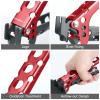 HXBER Aluminum Pot Lifter Camping Pot Pan Grip Handle Outdoor Cooking Pot Holder, Red view 4