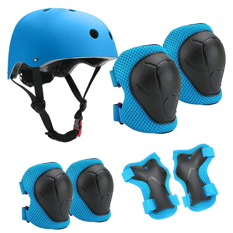 S code teen riding protective gear Kids Roller skating Protective gear set Head protective gear Elbow pads Helmet pair wrist guard pair elbow guard pair knee guard Bicycle BMX skateboard (0008)