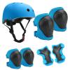 S code teen riding protective gear Kids Roller skating Protective gear set Head protective gear Elbow pads Helmet pair wrist guard pair elbow guard pair knee guard Bicycle BMX skateboard (0008) view 1