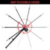 HXBER Shock Pump High Pressure 300 PSI Air Pump Presta Schrader Valve Mountain Road Bike Pump with Gauge for Front Fork and Rear Bicycle Suspension Air Shocks, Black view 3