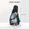 Dwrepo Sling Bag for Women Men Crossbody Bag Goat Chest Bag Hiking Daypack Fanny Pack Sling Backpack view 3