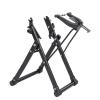 plplaaoo Bicycles Wheel Truing Stand, Wheel Truing Stand Foldable Bikes Repair Stand Aluminium Alloy Black Bikes Workstand Maintenance Cycling Accessory Parts With Smart Compact Design view 1