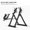 plplaaoo Bicycles Wheel Truing Stand, Wheel Truing Stand Foldable Bikes Repair Stand Aluminium Alloy Black Bikes Workstand Maintenance Cycling Accessory Parts With Smart Compact Design view 2
