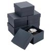 BENECREAT 6 Pack Kraft Cardboard Watch Storage Gift Box, 3.2x3x2inch Rectangle Present Jewelry Box with Nonwoven Cloth Cushion for Bangle Wrist Watch Bracelet Packaging, Midnight Blue view 1