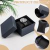 BENECREAT 6 Pack Kraft Cardboard Watch Storage Gift Box, 3.2x3x2inch Rectangle Present Jewelry Box with Nonwoven Cloth Cushion for Bangle Wrist Watch Bracelet Packaging, Midnight Blue view 4