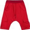 Men's Below Knee Yoga Pants Casual Loose Workout Jogger Cropped Pants Sweatpants Lightweight Running 3/4 Shorts (Red,X-Large) view 1