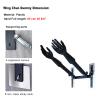 ZGFUSVFD Wing Chun Dummy Portable Wing Chun Dummy Boxing Training, Multifunction Hand Shape Plastic Man Training Target, Wall -Mounted Martial Arts Spring Pile Device view 2