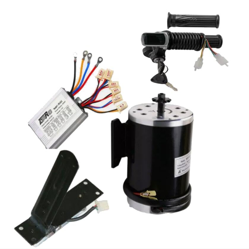 ICONSPORTSS 1000W 48V Brush Electric Motor Controller Key Throttle for Scooter E Bike Go Kart ATV Buggy Motorcycle Drift Trike