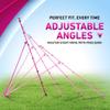 Volleyball Rebounder Pink, 7x4 ft Adjustable Volleyball Rebounder Net, Bounce Back Training Equipment, Net for Single Player, Durable & Portable with Travel Bag view 3