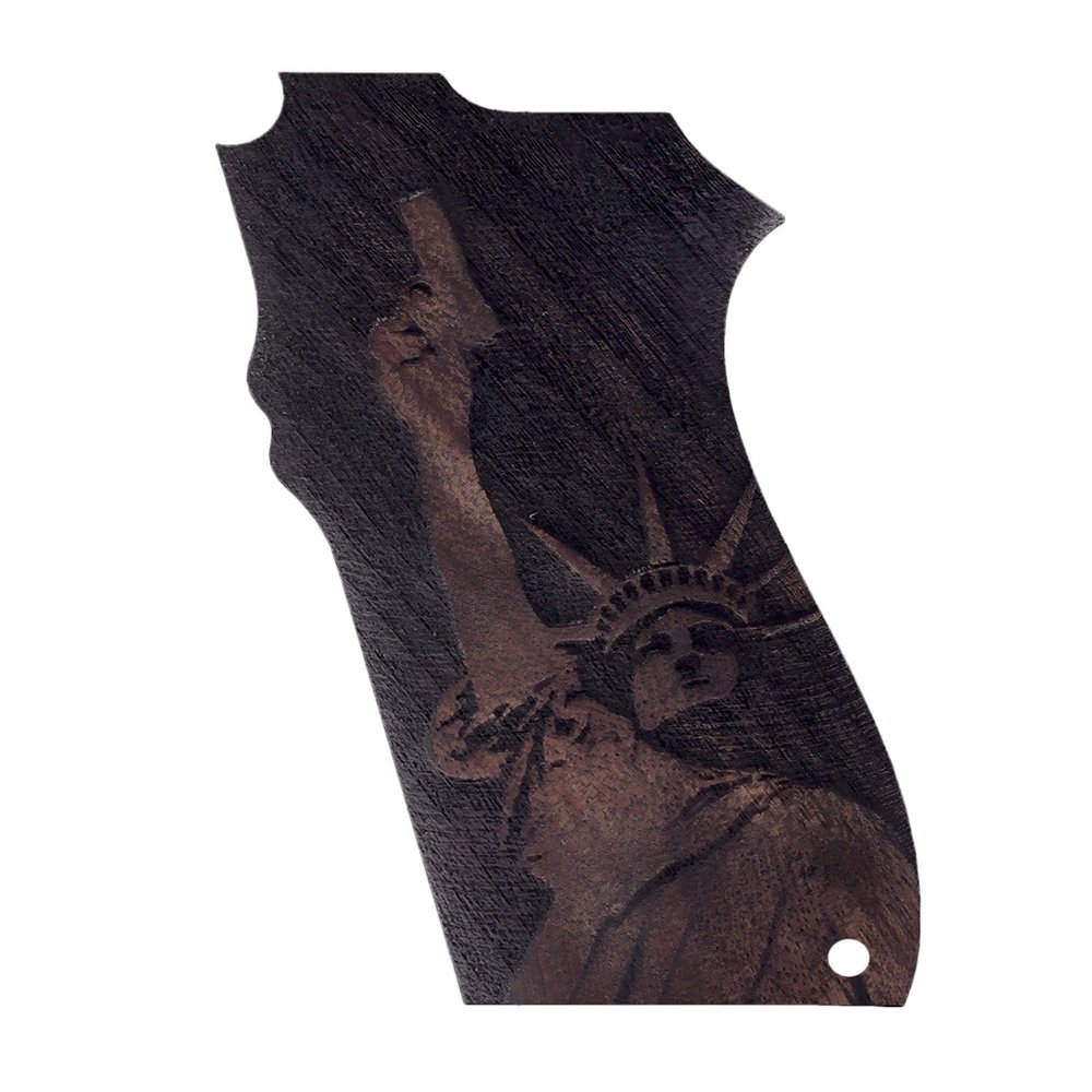 Tactical Mak Grips S&W 6906 Natural Wood Grip 3D Texture with Carving Perfect for Your Holster Weapon Speed (Vari 9)