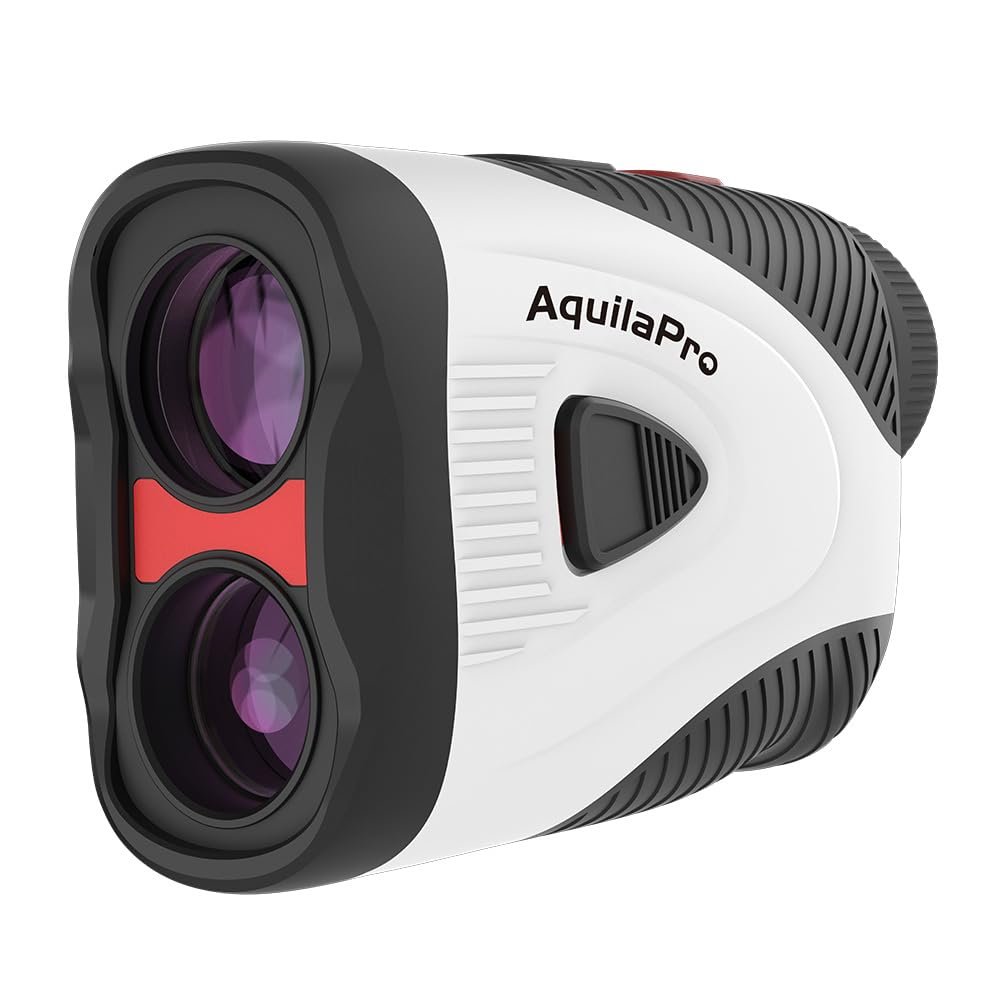 AquilaPro N3 Golf Rangefinder with Slope, 1200 Yards, Rangefinder Golf, 0.5 Yard Accuracy, 7X Magnification, Flag Lock Vibration, Rechargeable Golf Range Finder