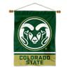 College Flags & Banners Co. Colorado State Rams Banner with Hanging Pole view 1