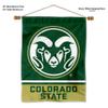 College Flags & Banners Co. Colorado State Rams Banner with Hanging Pole view 2