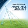 Velocity Volleyball Rebounder 5-Angle Adjustable 7x4 ft Volleyball Rebounder Net for Backyard with Reinforced Steel Frame & High-Tension PE Netting Bounce Back Net with Travel Bag, (Blue) view 3