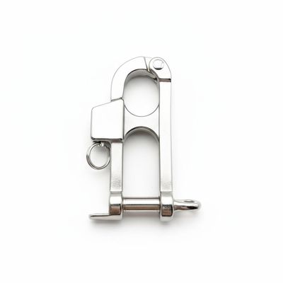 QualiTime Quick Release Snap Shackle - 316 Stainless Steel Quick Release Shackle, Fixed Bail Snap Shackle for Sailing, Camping, Gym, Pets, Surfing, Diving, Fishing, 21 * 100mm