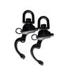 QualiTime 2Pack 316 Stainless Steel Swivel Eye Snap Shackle, 3.5""(87mm) Quick Release Shackle, Sailing Rigging, SCBA Mask Clip, Spinnaker Halyard Shackle, Black, Silver view 3