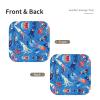 Alien Squid Printing Leather Storage Tray Waterproof and Easy to Clean for neatly Keys, Jewelry, Makeup and Other Small Items Small 9.8X9.8 in view 2