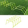 CMYUN School Small Agility Hurdles Set - 5/10 Pcs Adjustable Hurdles for Track  Field, Athletes Football Training Equipment with Handle, for Home Gym(5pcs) view 1