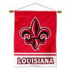 College Flags & Banners Co. Louisiana Lafayette Ragin Cajuns Banner with Hanging Pole view 1