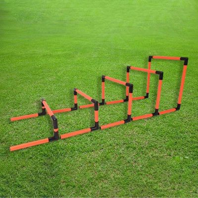 CMYUN Portable Soft Mini Hurdles Set - 5pcs Training Hurdles for Speed and Agility, Track & Field Hurdles Different Heights, for School Gym Home(Red)
