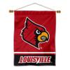 College Flags & Banners Co. Louisville Cardinals Banner with Hanging Pole view 1