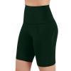 Rkwins Biker Shorts Women with Pockets Tummy Control Workout Yoga Shorts High Waisted Plus Size Athletic Shorts Gym Leggings Army Green, Medium view 4