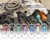 POCREATION 7PCS Set Detachable Keychain, Aluminum Alloy Quick Release Pull Apart Coupler Keychain for Bag Purse Belt, Multifunctional Key Ring with 7 Colors view 2