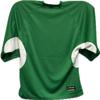 NineFit Basics Men's Goalie Cut Hockey Practice Jersey-Solid and Mixed Colors Screen print and Heat press friendly Kelly Green/White view 2