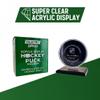 ACRYLIC HOCKEY PUCK DISPLAY CASE HOLDER with Black Base (Qty 1) view 3