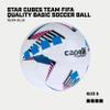 Capelli Sport Soccer Ball Size 5, Star Cubes Team FIFA Quality Basic Soccer Ball for Youth and Adult Players, Outdoor and Indoor Training, Neon Blue view 2