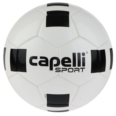 Capelli Sport Soccer Ball Size 5, High School Classic Competition Elite (NFHS) Soccer Ball for Youth and Adult Players, Outdoor and Indoor Training, White/Black