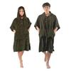 NIXY Towel Changing Poncho: Premium 100% Cotton, Soft Velvet Exterior, Terry Interior: Ultimate Comfort for Beach, Surf, Pool, and Outdoor Adventures - For Men, Women (Green, X-Large) view 1