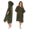 NIXY Towel Changing Poncho: Premium 100% Cotton, Soft Velvet Exterior, Terry Interior: Ultimate Comfort for Beach, Surf, Pool, and Outdoor Adventures - For Men, Women (Green, X-Large) view 3