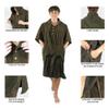 NIXY Towel Changing Poncho: Premium 100% Cotton, Soft Velvet Exterior, Terry Interior: Ultimate Comfort for Beach, Surf, Pool, and Outdoor Adventures - For Men, Women (Green, X-Large) view 4