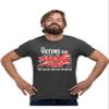 5X-Large Heather Black Mens I'm Voting Convicted Felon Not Guy Who Lost His Melon T-Shirt view 1